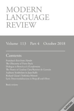 Capa do artigo Modern Language Review (113