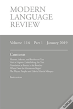 Capa do artigo Modern Language Review (114
