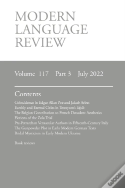 Capa do artigo Modern Language Review (117