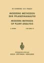 Modern Methods Of Plant Analysis / Moderne Methoden Der Pflanzenanalyse - Preview