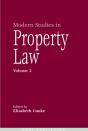 Modern Studies In Property Law - Volume 2 - Preview