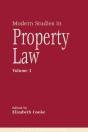 Modern Studies In Property Law - Volume 3 - Preview