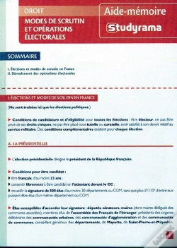 Capa do artigo Modes De Scrutin Et Operations Electorales