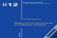 Modes Of Co-Reference As An Indicator Of Genre