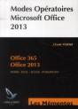 Modes Operatoires Microsoft Office 2013 - Preview
