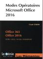 Modes Operatoires Microsoft Office 2016 Et Office 365 - Preview