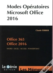 Capa do artigo Modes Operatoires Microsoft Office 2016 Et Office 365