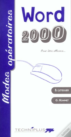 Capa do artigo Modes Operatoires Word 2000