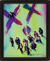 Capa do artigo Moldura Premium com Efeito 3D Suicide Squad 26 x 20 cm