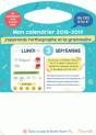 Mon Calendrier Memoniak 2018-2019 J'Apprends L'Orthographe Et La Grammaire - Preview