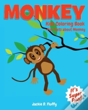 Capa do artigo Monkey Kids Coloring Book +Fun Facts About Monkey