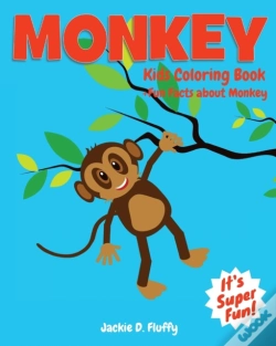 Capa do artigo Monkey Kids Coloring Book +Fun Facts About Monkey