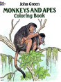 Monkeys And Apes Colouring Book - Preview