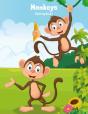 Monkeys Coloring Book 1 - Preview
