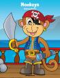 Monkeys Coloring Book 4 - Preview