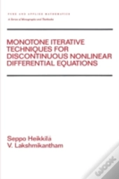 Monotone Iterative Techniques For Discontinuous Nonlinear Differential Equations