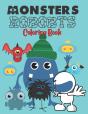 Monsters Robots Coloring Book - Preview