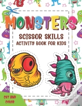 Monsters Scissor Skills Activity Book For Kids