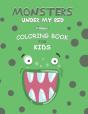 Monsters Under My Bed Coloring Book For Kids - Preview