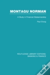 Capa do artigo Montagu Norman (Rle Banking & Finance)