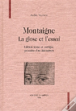 Capa do artigo Montaigne La Glose Et L'Essai