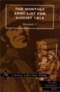 Monthly Army List For August 1914 - Preview