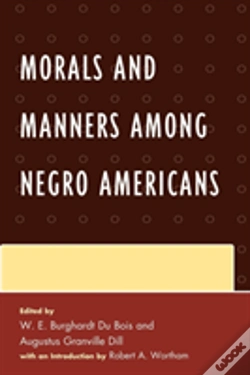 Capa do artigo Morals And Manners Among Negro Americans