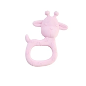 Capa do artigo Mordedor de Silicone Girafa Rosa