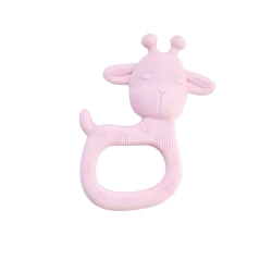 Capa do artigo Mordedor de Silicone Girafa Rosa