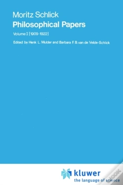 Capa do artigo Moritz Schlick Philosophical Papers