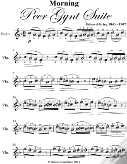Capa do artigo Morning Peer Gynt Suite Easy Violin Sheet Music