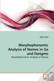 Capa do artigo Morphephonemic Analysis Of Names In Ga A
