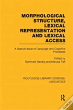 Capa do artigo Morphological Structure, Lexical Representation And Lexical Access (Rle Linguistics C: Applied Linguistics)
