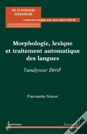 Capa do artigo Morphologie Lexique Et Traitement Automatique Des Langues ; L