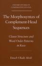 Morphosyntax Of Complement-Head Sequences - Preview