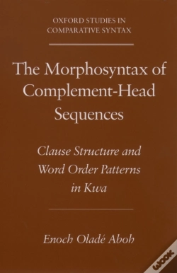 Capa do artigo Morphosyntax Of Complement-Head Sequences