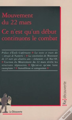 Capa do artigo Mouvement Du 22 Mars ; Ce N'Est Qu'Un Debut Continuons Le Combat