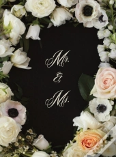 Mr. & Ms. Flowered Wedding Guest Book