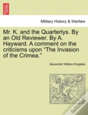 Capa do artigo Mr. K. And The Quarterlys. By An Old Rev