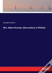 Capa do artigo Mrs. Albert Grundy, Observations In Philistia