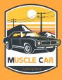 Muscle Car Coloring Book - Preview