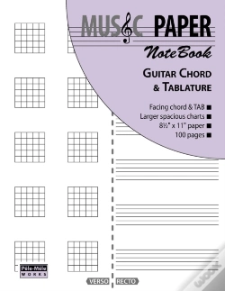 Capa do artigo Music Paper Notebook - Guitar Chord & Tablature