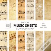 Music Sheets Scrapbook Paper