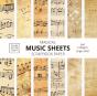 Music Sheets Scrapbook Paper - Preview