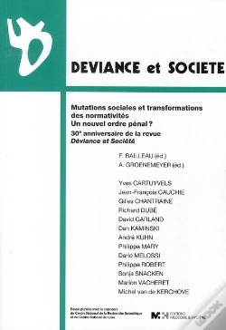 Capa do artigo Mutations Sociales Et Transformations Des Normativités ; Un Nouvel Ordre Pénal ?