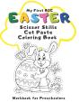 My First Big Easter Scissor Skills Cut Paste Coloring Book Workbook For Preschoolers - Preview