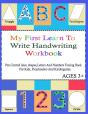 My First Learn To Write Handwriting Workbook. - Preview
