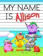 My Name Is Allison: Fun Dinosaur Monster - Preview