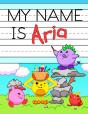 My Name Is Aria: Fun Dinosaur Monsters T - Preview