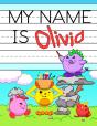 My Name Is Olivia: Personalized Primary - Preview